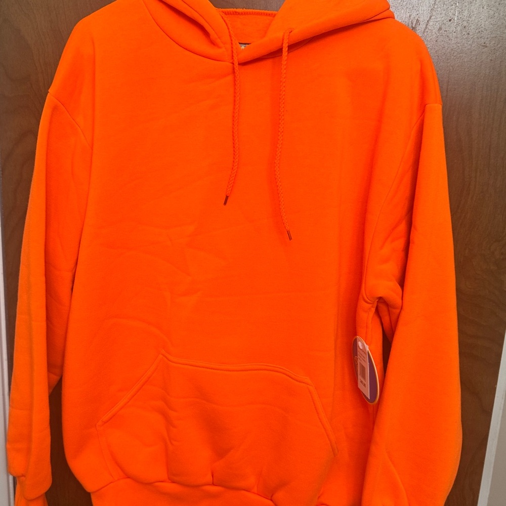 Vibrant Orange Men's Hoodie